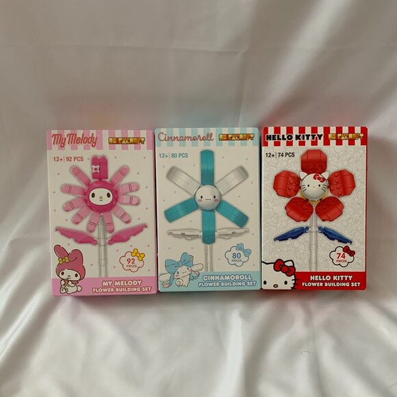 BRICKCRAFT x SANRIO Bricktanicals Collection (3) BOXED SET - Picture 1 of 8